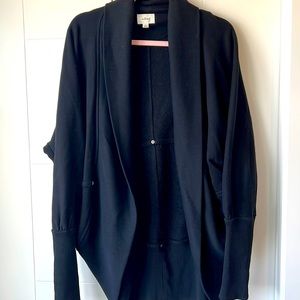 Wilfred (Aritzia) french terry fleece cocoon style cardigan